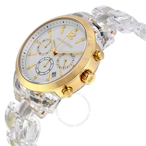 Michael Kors Audrina Chronograph White Dial Ladies Watch 